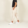 Boticas cotton flannel chinos off white side