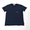 Classic navy blue cotton t-shirt front