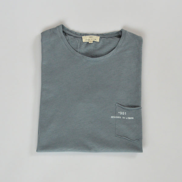 Classic light blue cotton t-shirt