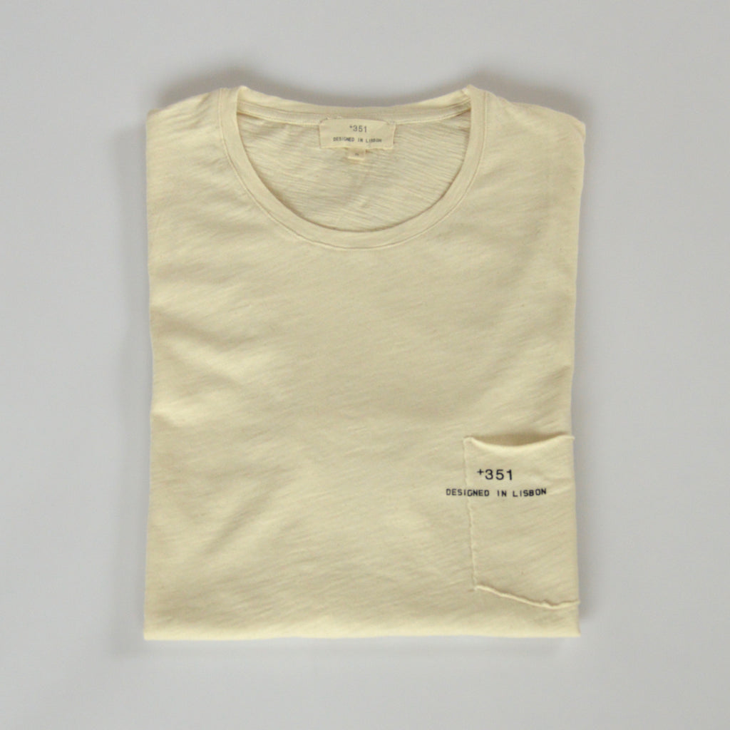Classic cream cotton t-shirt