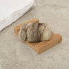 Wool wrapped donkey milk soap