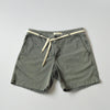 Mens grey cotton shorts front