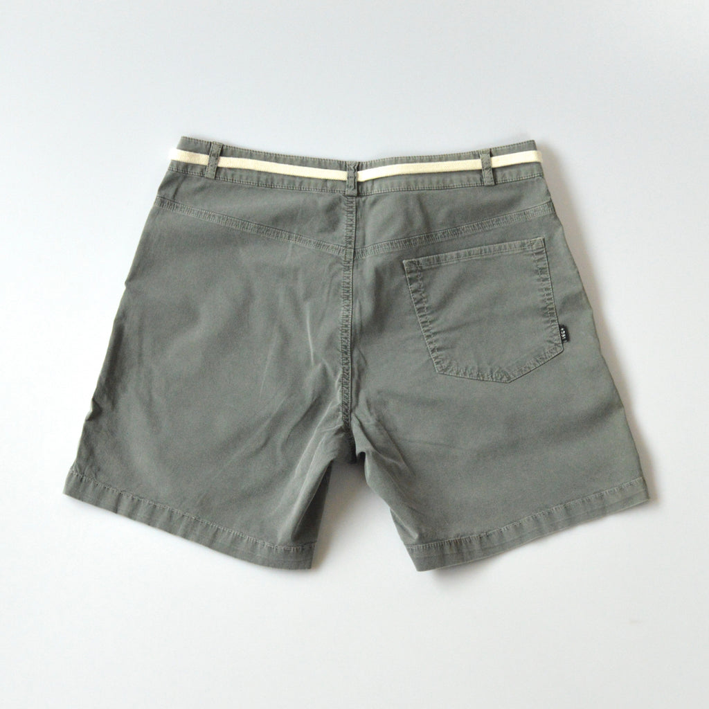 Mens grey cotton shorts back