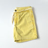 Mens yellow cotton shorts side