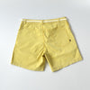 Mens yellow cotton shorts back