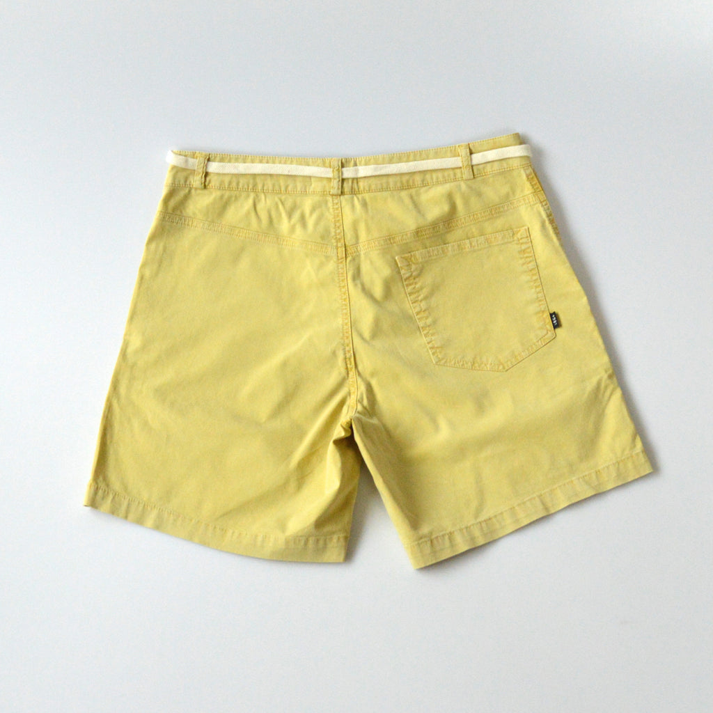 Mens yellow cotton best sale shorts