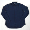 Mens navy denim shirt front