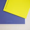 Notebook yellow blue B5 B6 plain ruled