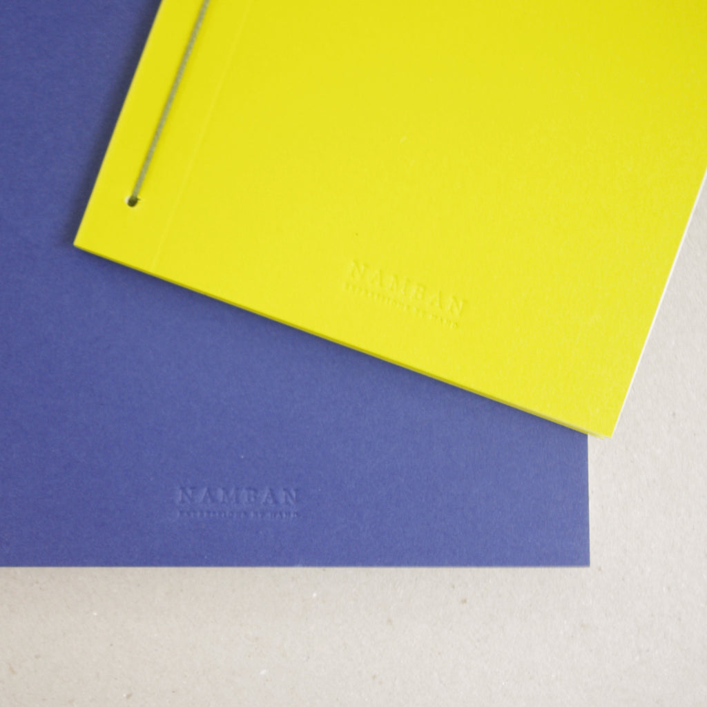 Notebook yellow blue B5 B6 plain ruled