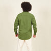 Luso heavy cotton shirt green back